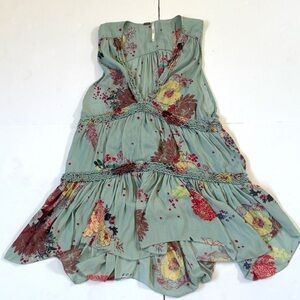 Free People Women's haze Floral sleeveless tonic  Top Size XS